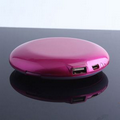 Round Power bank with mirror